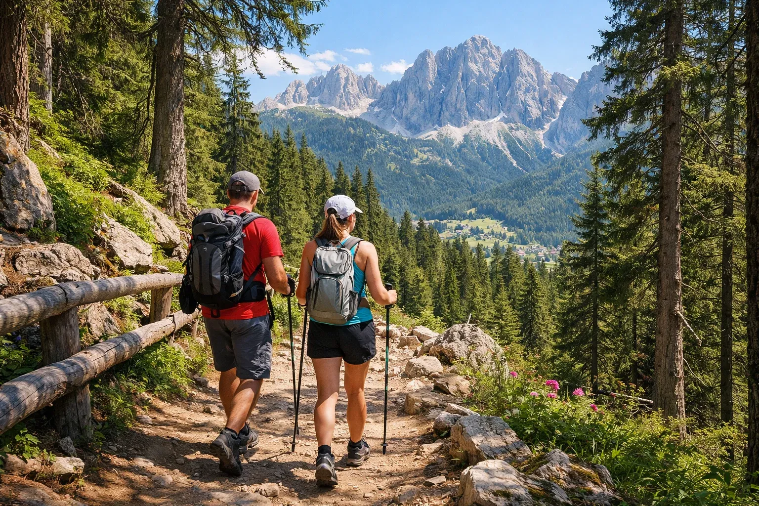 Hiking trails starting directly from the Borgo